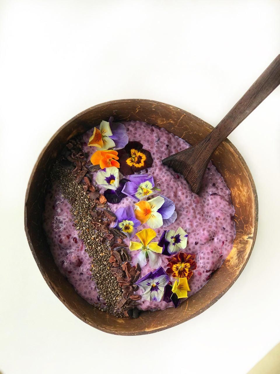 Purple Chia Puding