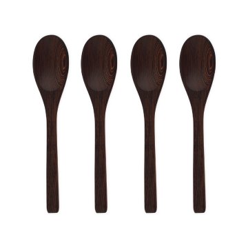 Ebony Spoon Set of 4 Spoons