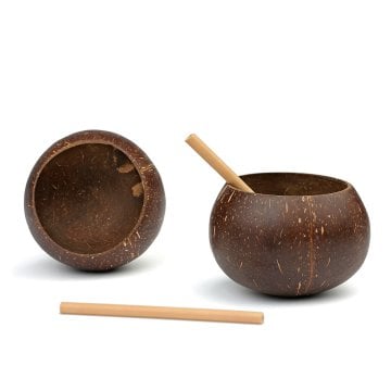 Original Coco Cup & Bamboo Straw Set of 2