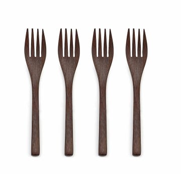 Ebony Fork Set of 4
