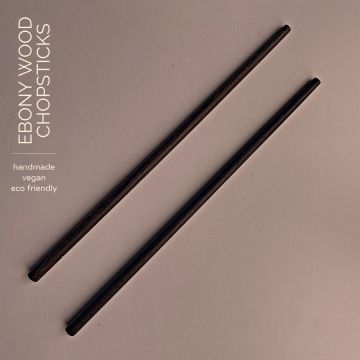 Ebony Chopstick & Carrying Pouch