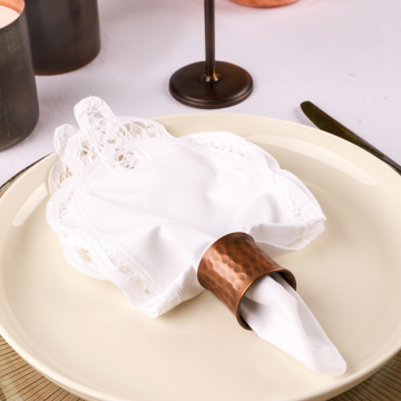 OX Oxidized Copper Napkin Ring - Set of 4 - Napkin Ring