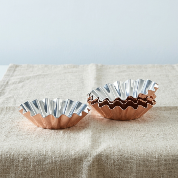 Pie Bakır Kek Tart Kalıbı Seti